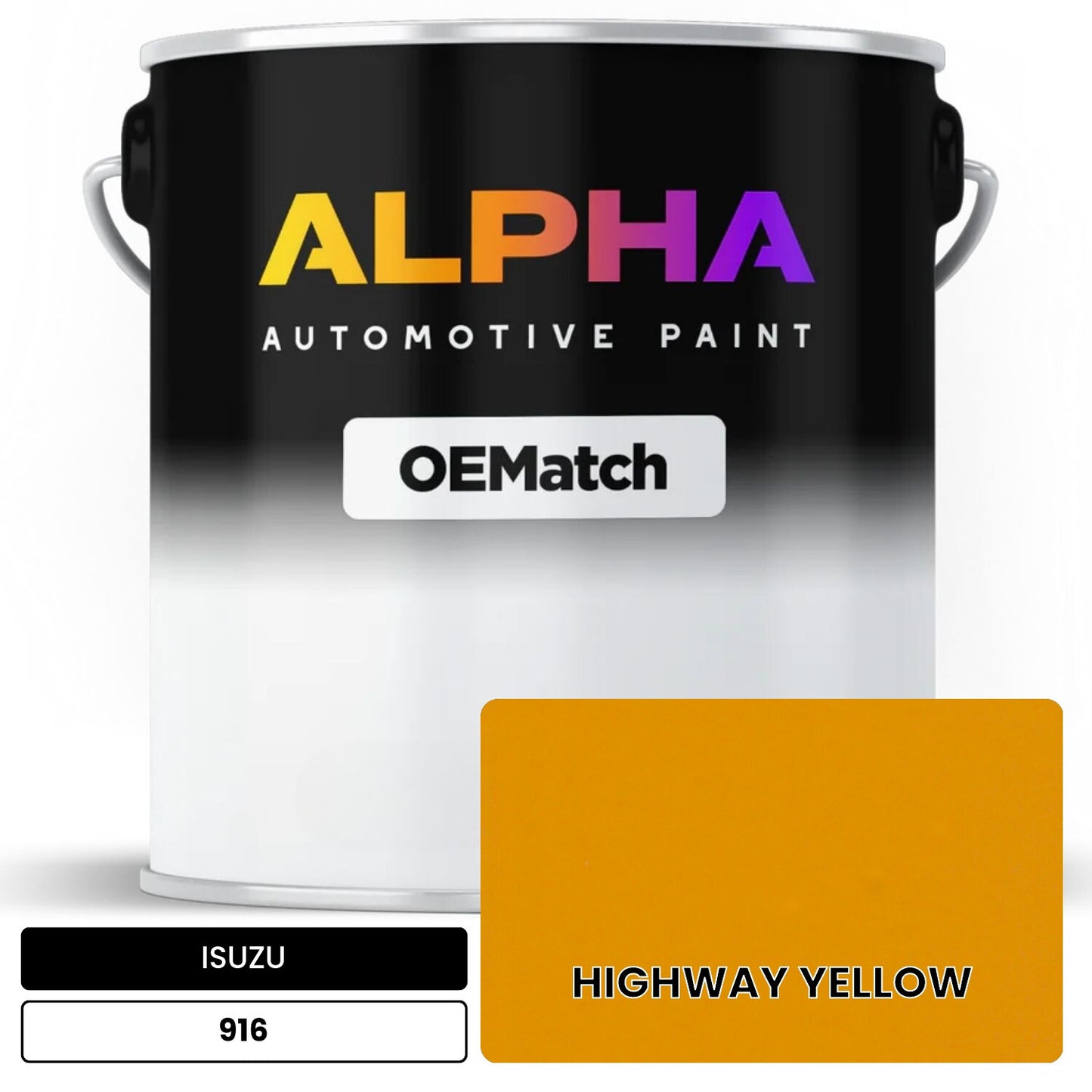 ISUZU HIGHWAY YELLOW 916 OEMatch Basecoat