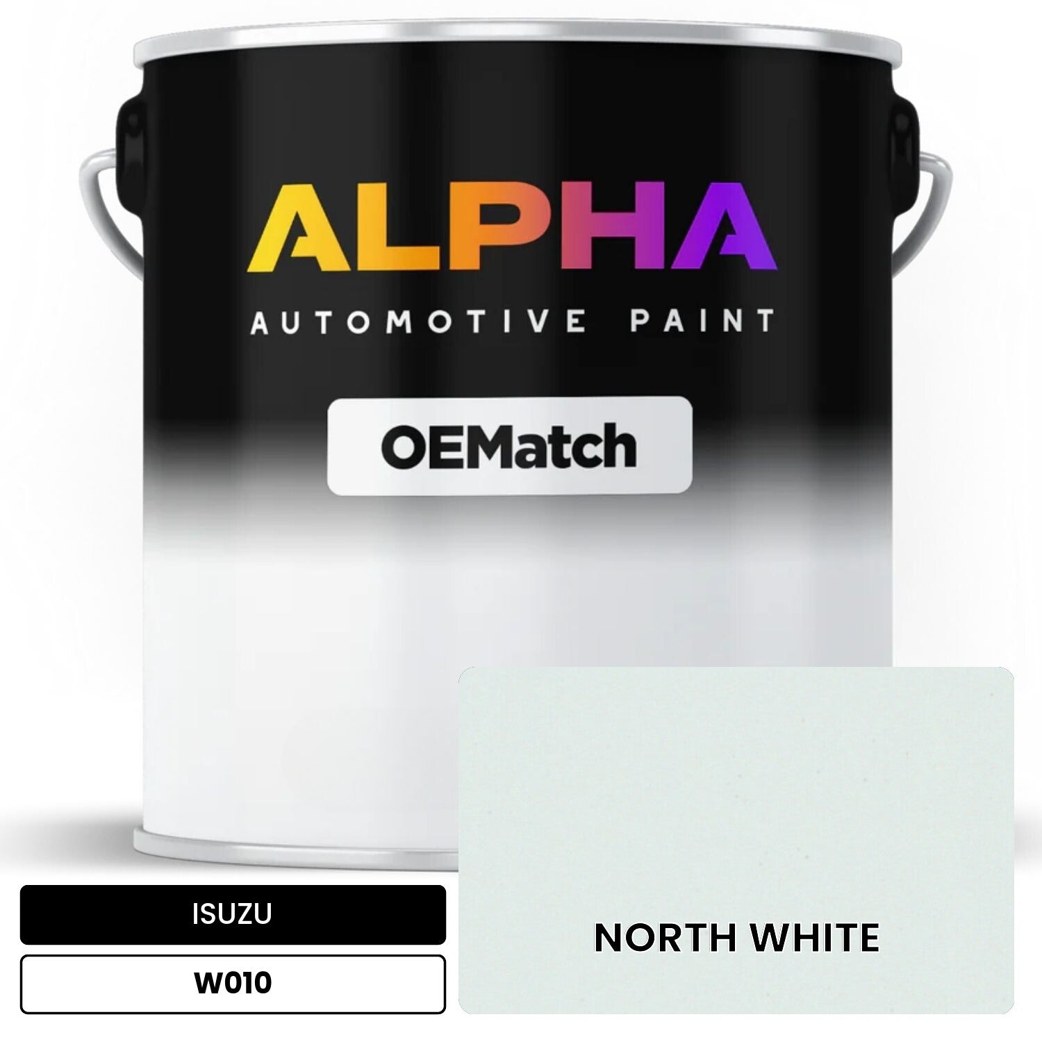 ISUZU NORTH WHITE W010 OEMatch Basecoat