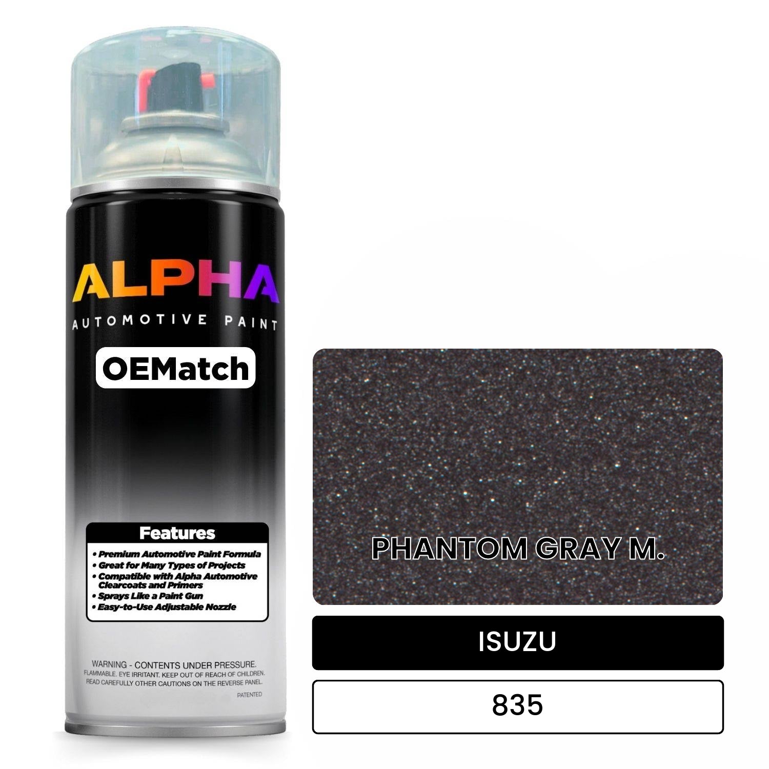 ISUZU PHANTOM GRAY M. 835 OEMatch Spraycan