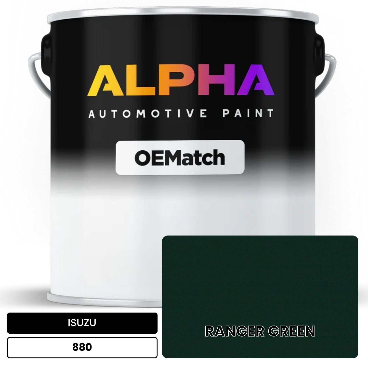 ISUZU RANGER GREEN 880 OEMatch Basecoat