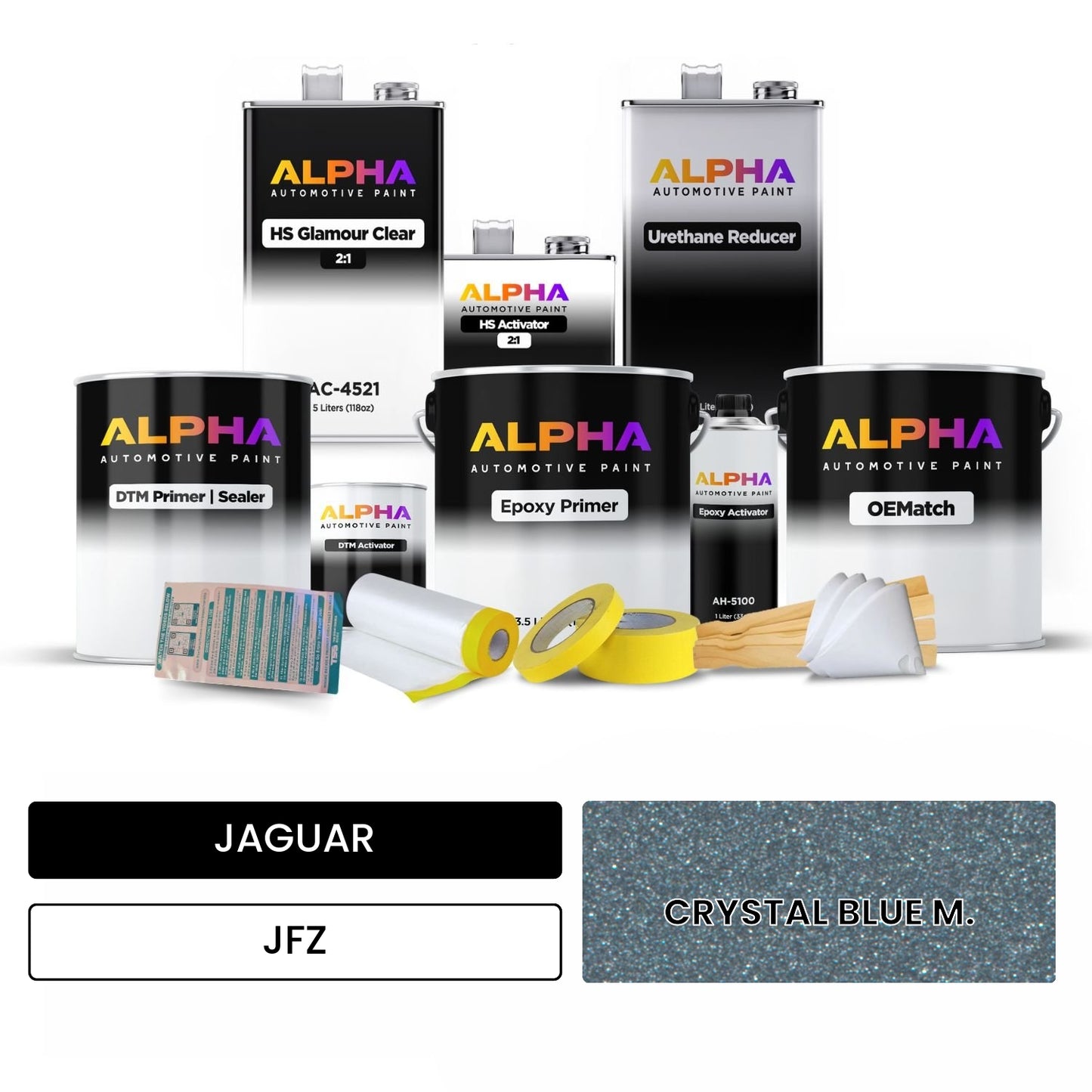 JAGUAR CRYSTAL BLUE M. JFZ OEMatch Vehicle Paint Kit