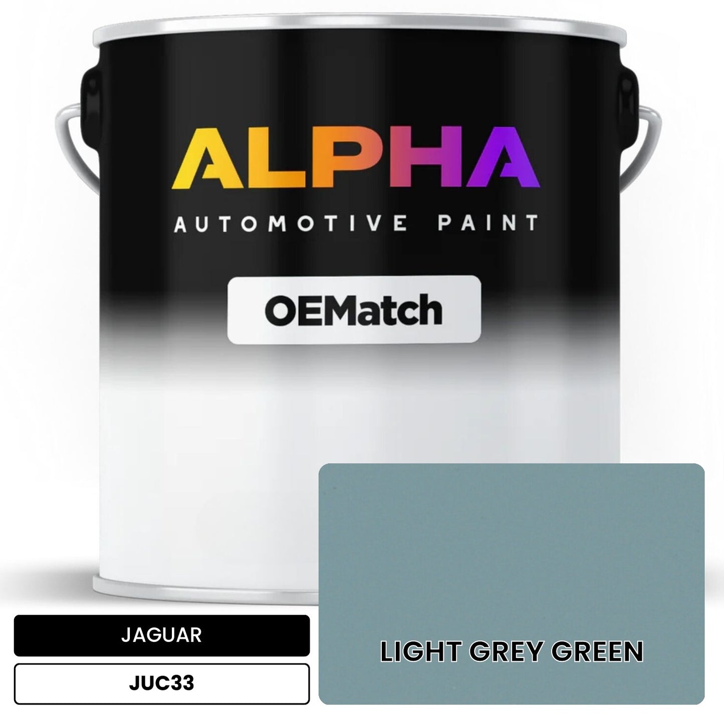JAGUAR LIGHT GREY GREEN JUC33 OEMatch Basecoat