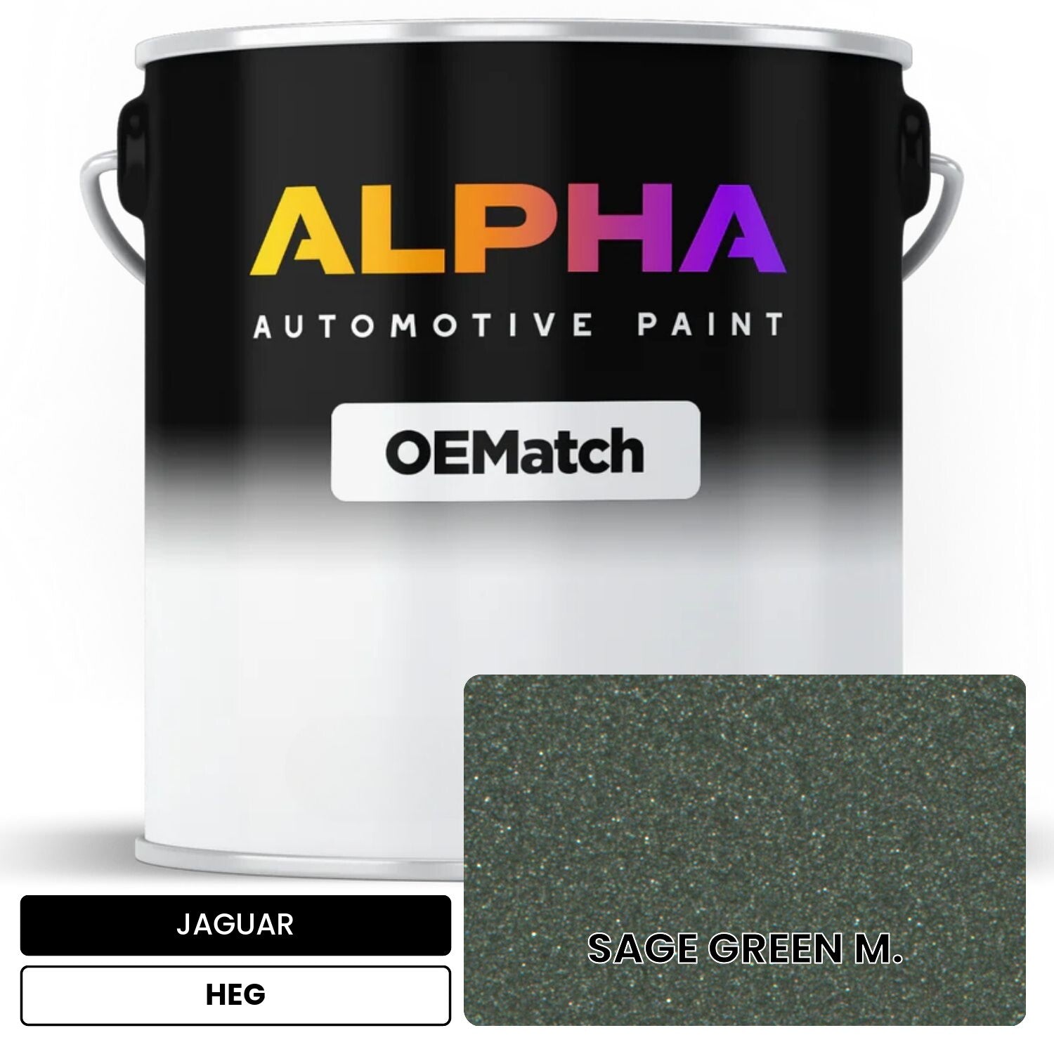 JAGUAR SAGE GREEN M. HEG OEMatch Basecoat