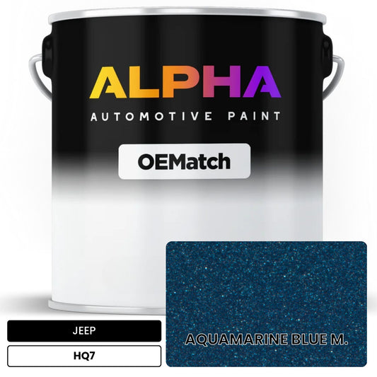 JEEP AQUAMARINE BLUE M. HQ7 OEMatch Basecoat