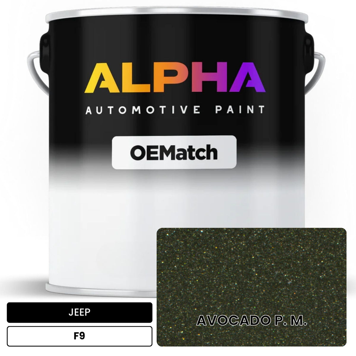 JEEP AVOCADO P. M. F9 OEMatch Basecoat