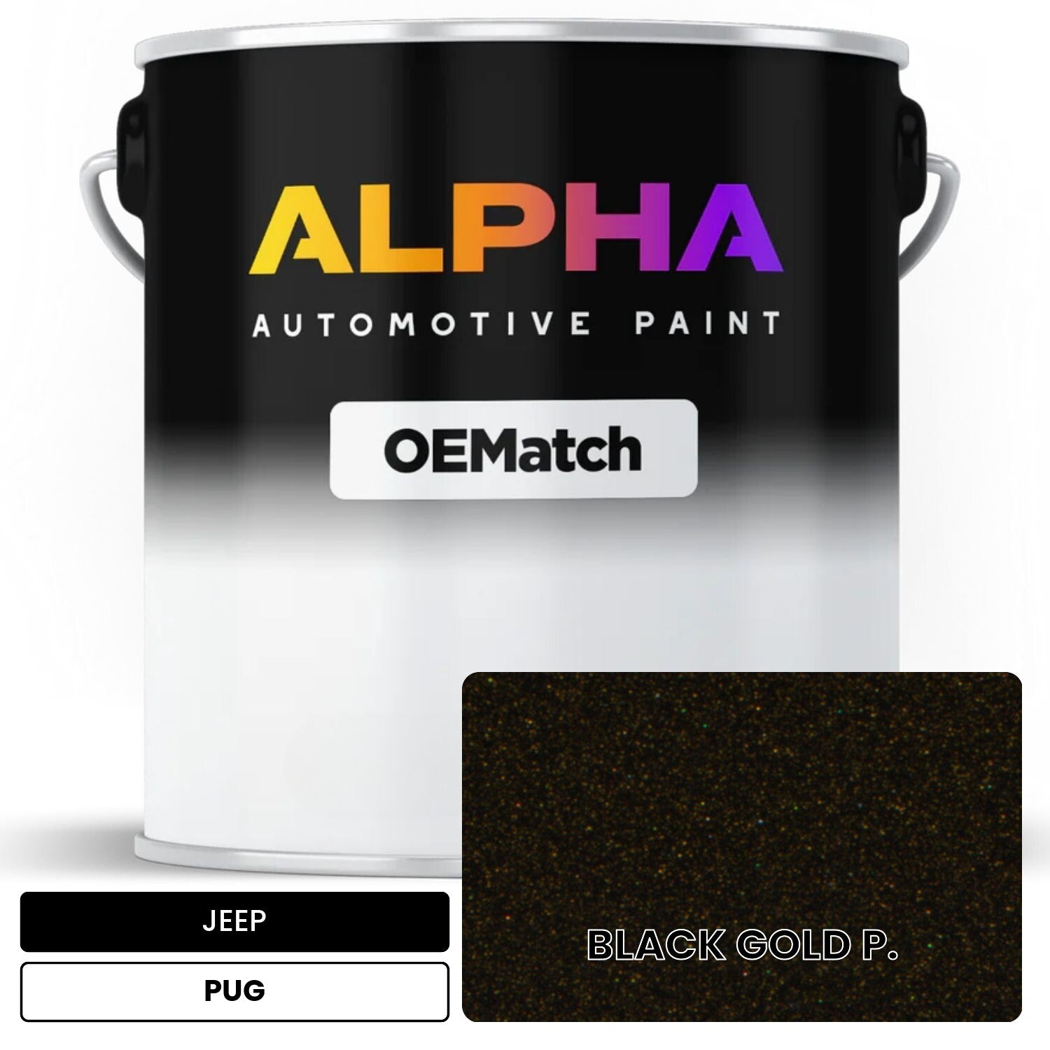 JEEP BLACK GOLD P. PUG OEMatch Basecoat