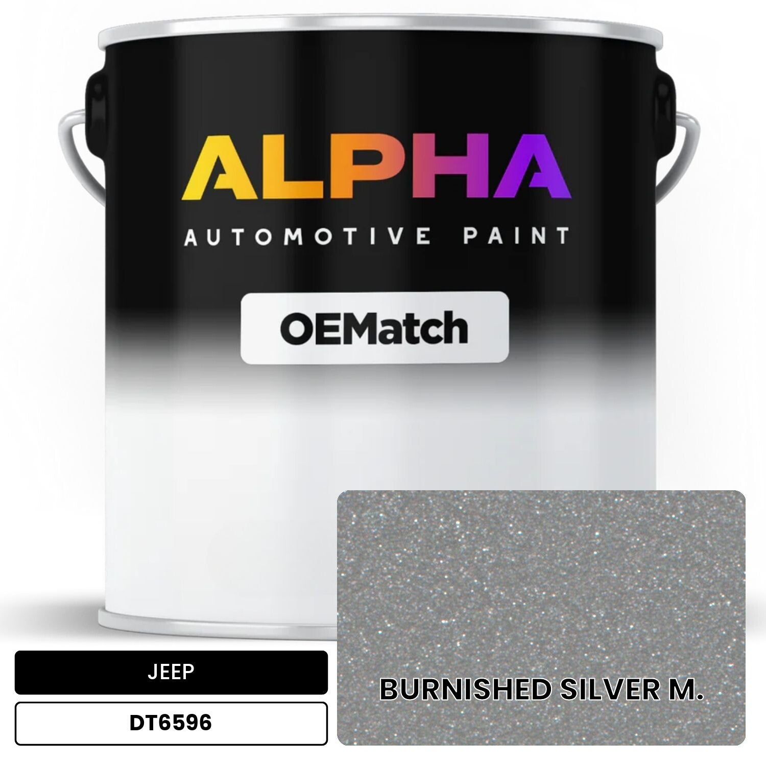 JEEP BURNISHED SILVER M. DT6596 OEMatch Basecoat