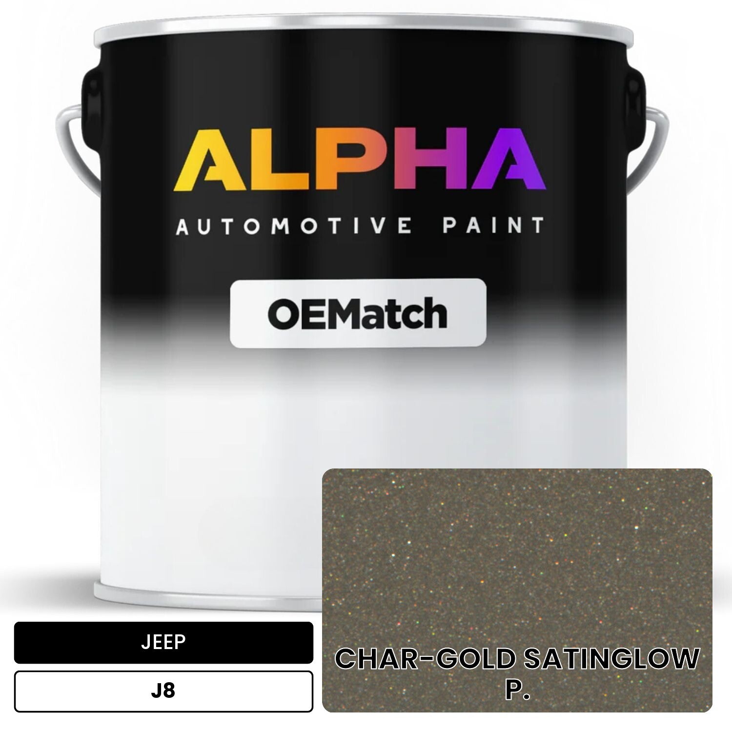 JEEP CHAR-GOLD SATINGLOW P. J8 OEMatch Basecoat
