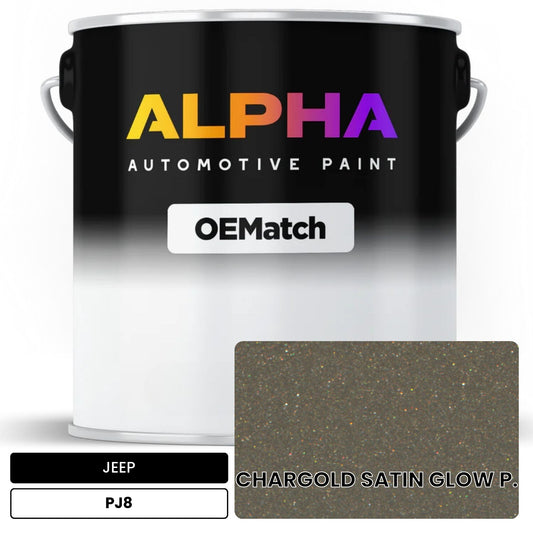 JEEP CHARGOLD SATIN GLOW P. PJ8 OEMatch Basecoat