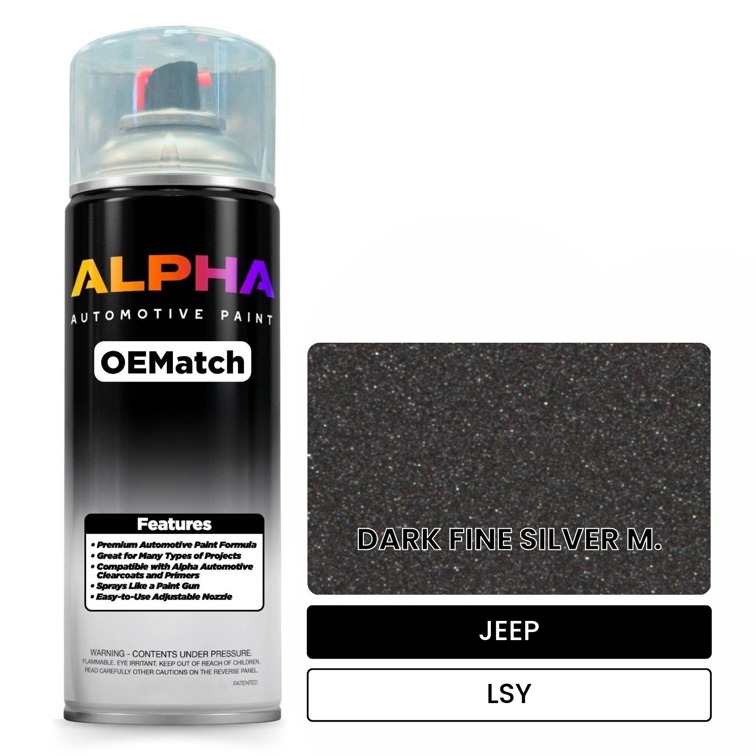 JEEP DARK FINE SILVER M. LSY OEMatch Spraycan