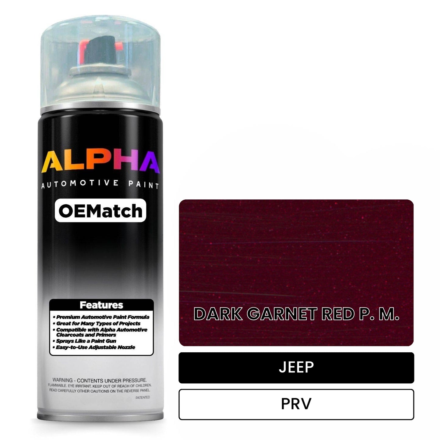 JEEP DARK GARNET RED P. M. PRV OEMatch Spraycan