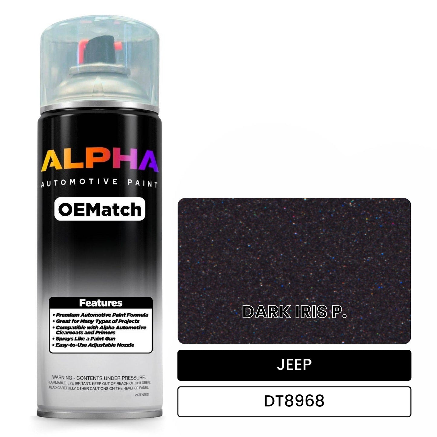 JEEP DARK IRIS P. DT8968 OEMatch Spraycan
