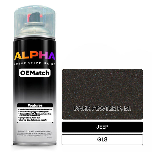 JEEP DARK PEWTER P. M. GL8 OEMatch Spraycan
