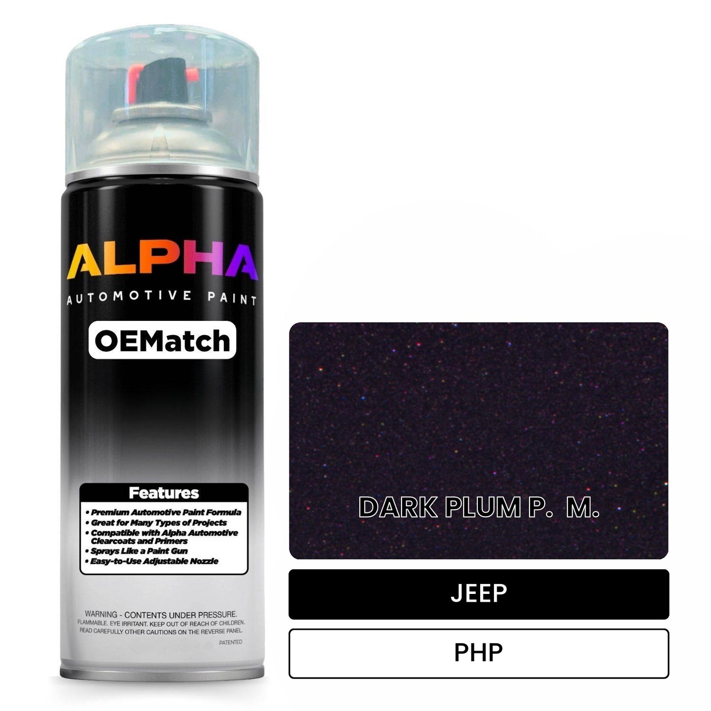 JEEP DARK PLUM P.  M. PHP OEMatch Spraycan