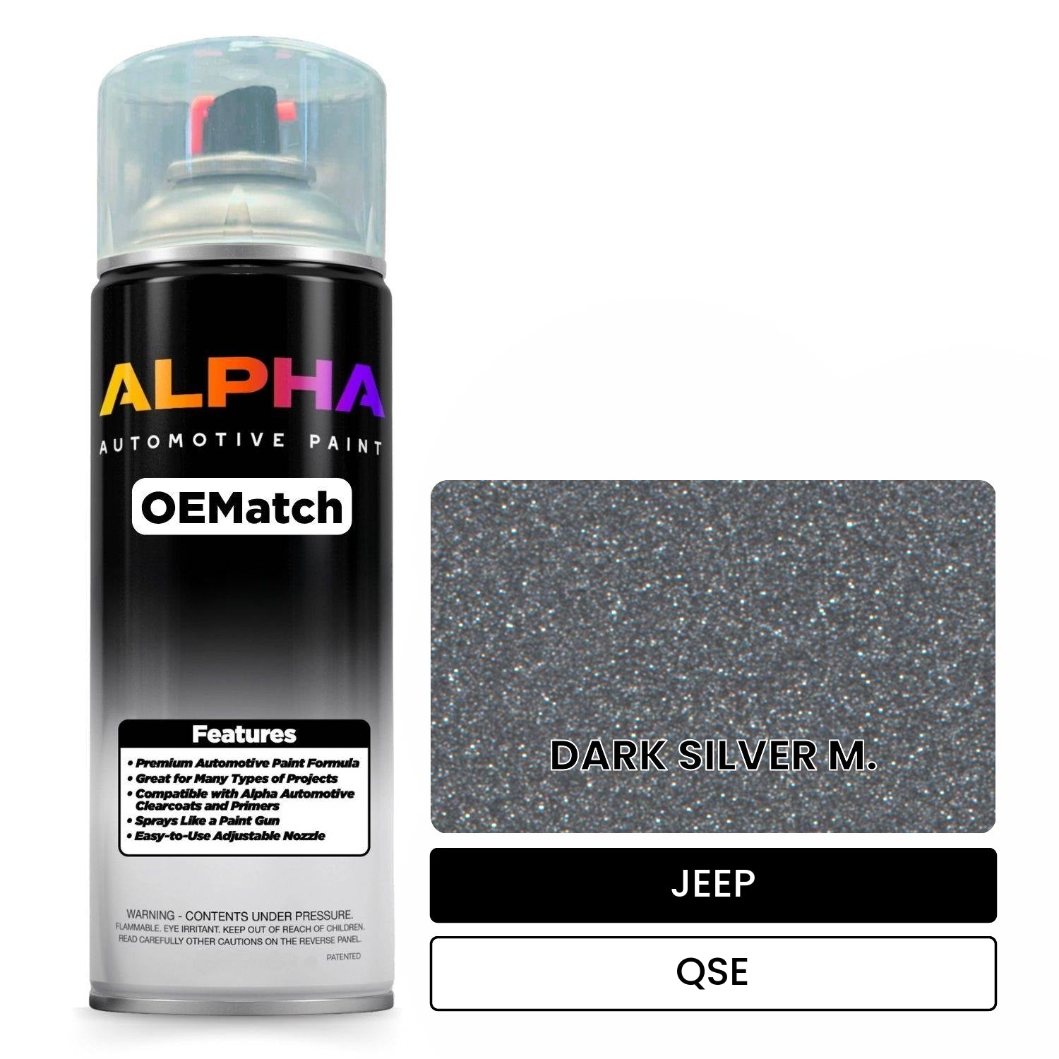 JEEP DARK SILVER M. QSE OEMatch Spraycan