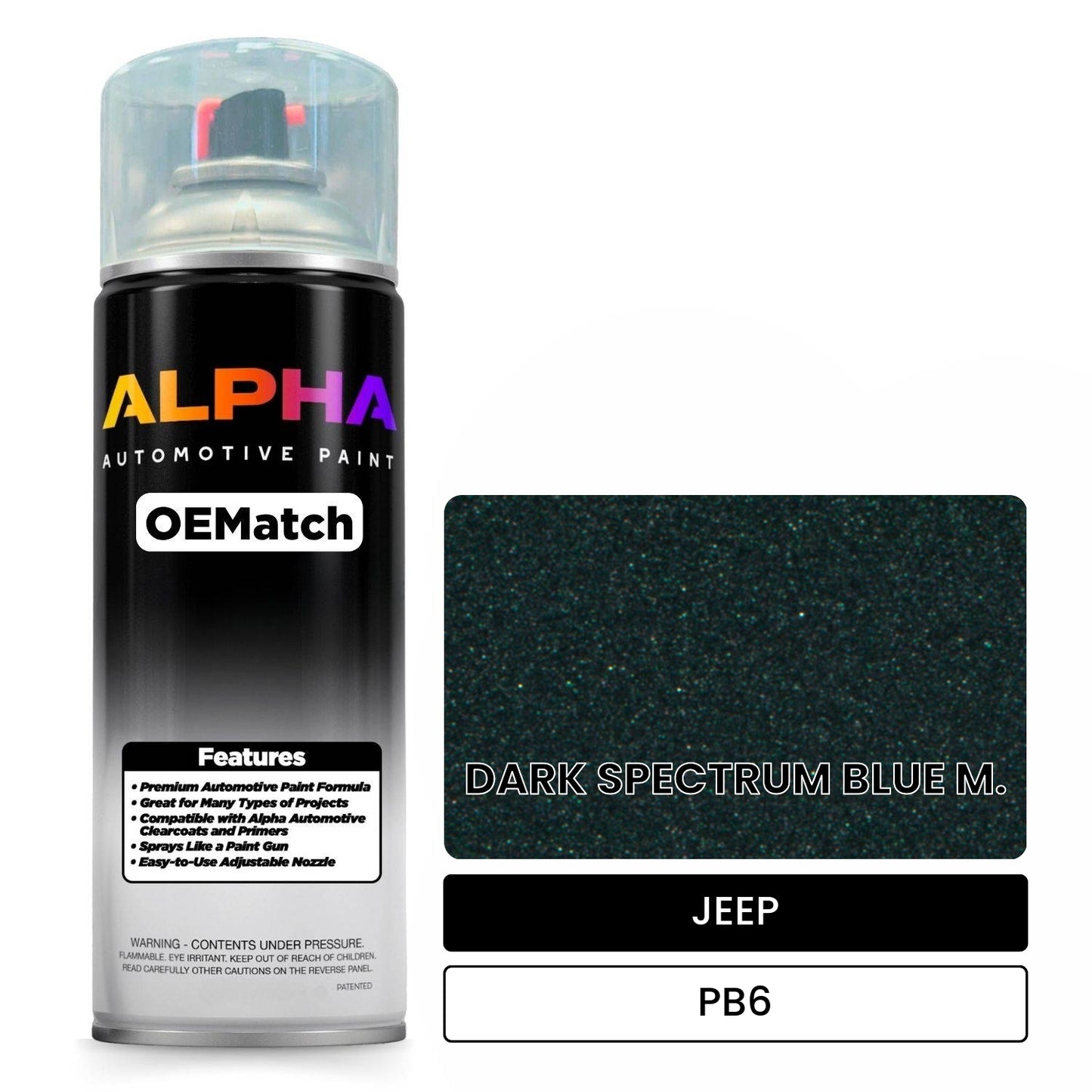 JEEP DARK SPECTRUM BLUE M. PB6 OEMatch Spraycan
