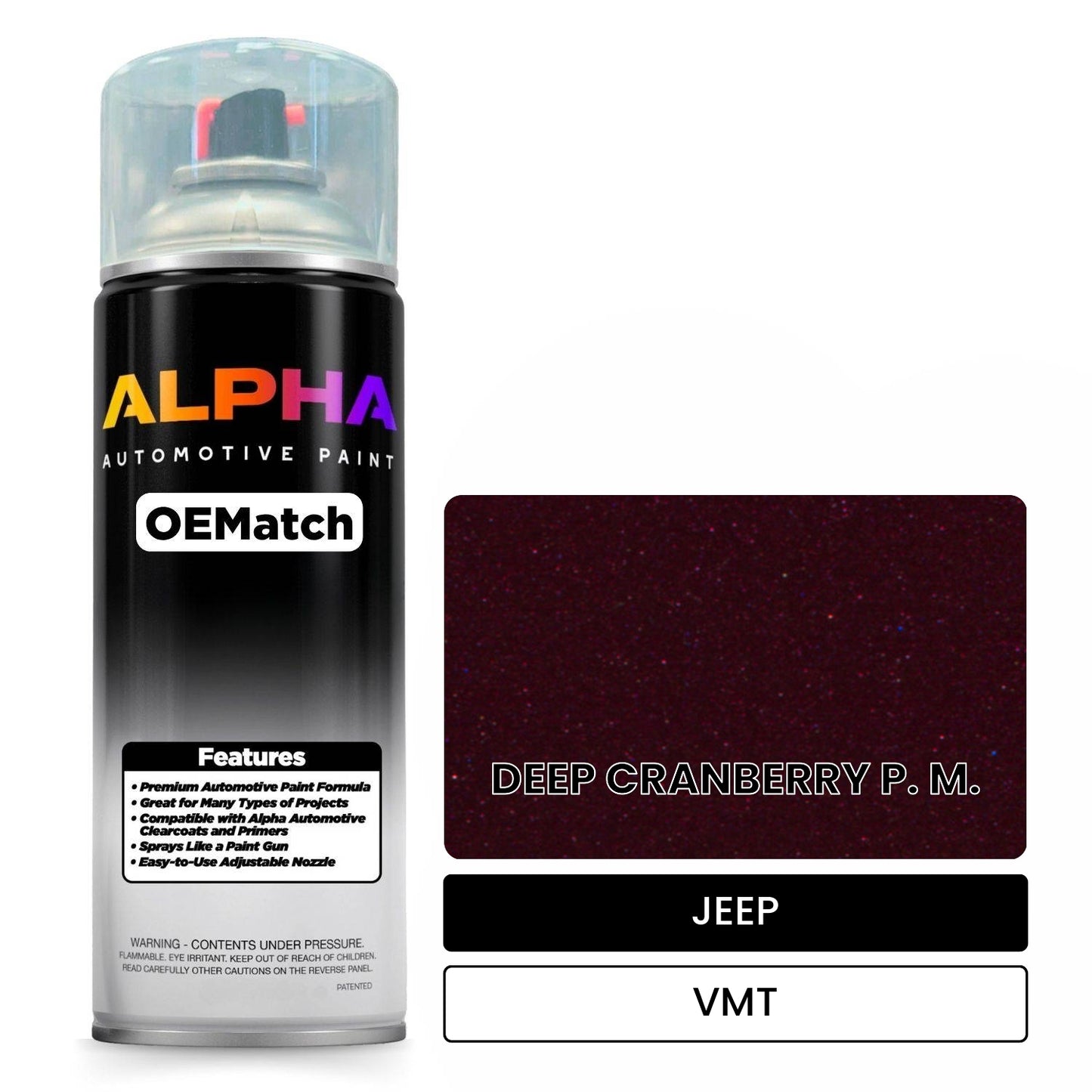 JEEP DEEP CRANBERRY P. M. VMT OEMatch Spraycan
