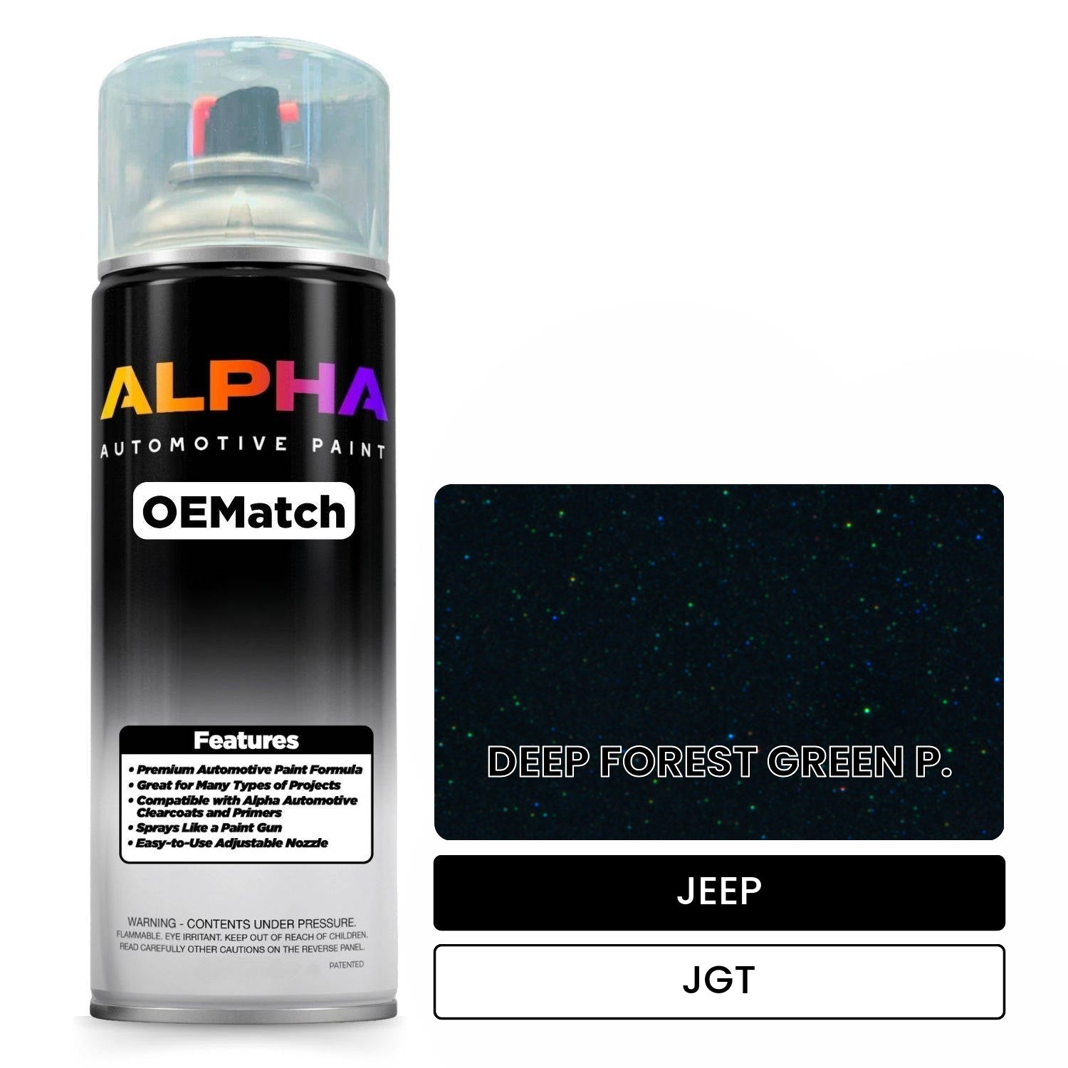 JEEP DEEP FOREST GREEN P. JGT OEMatch Spraycan