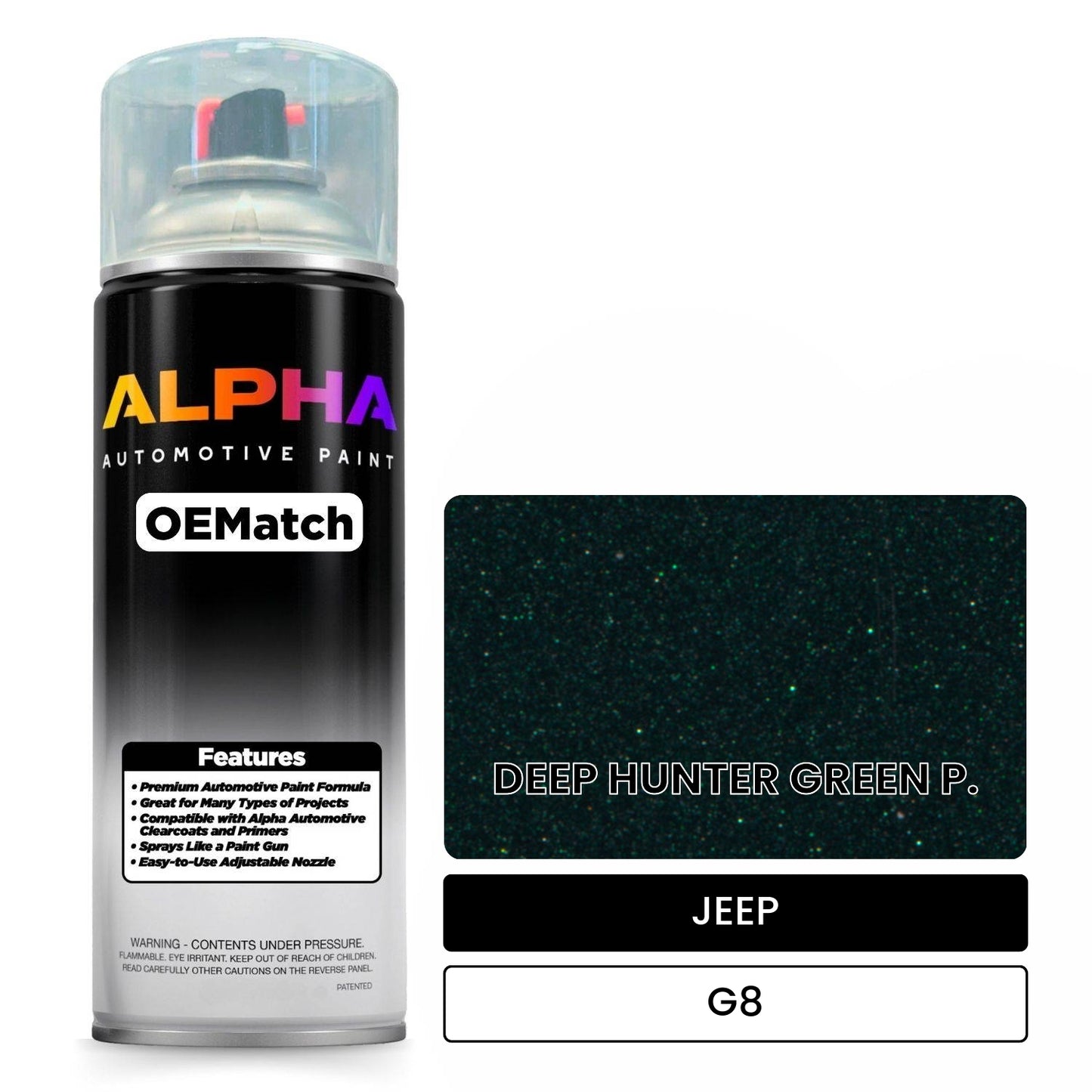 JEEP DEEP HUNTER GREEN P. G8 OEMatch Spraycan