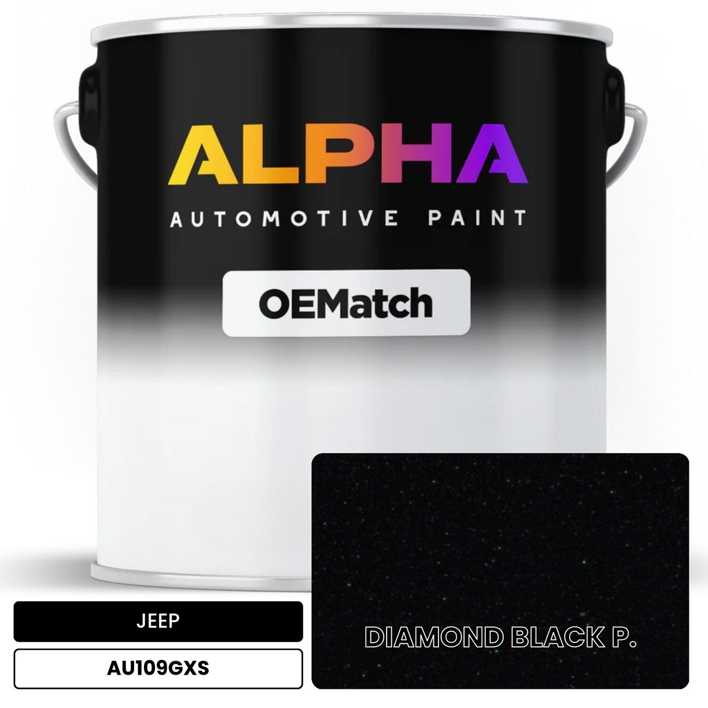 JEEP DIAMOND BLACK P. AU109GXS OEMatch Basecoat