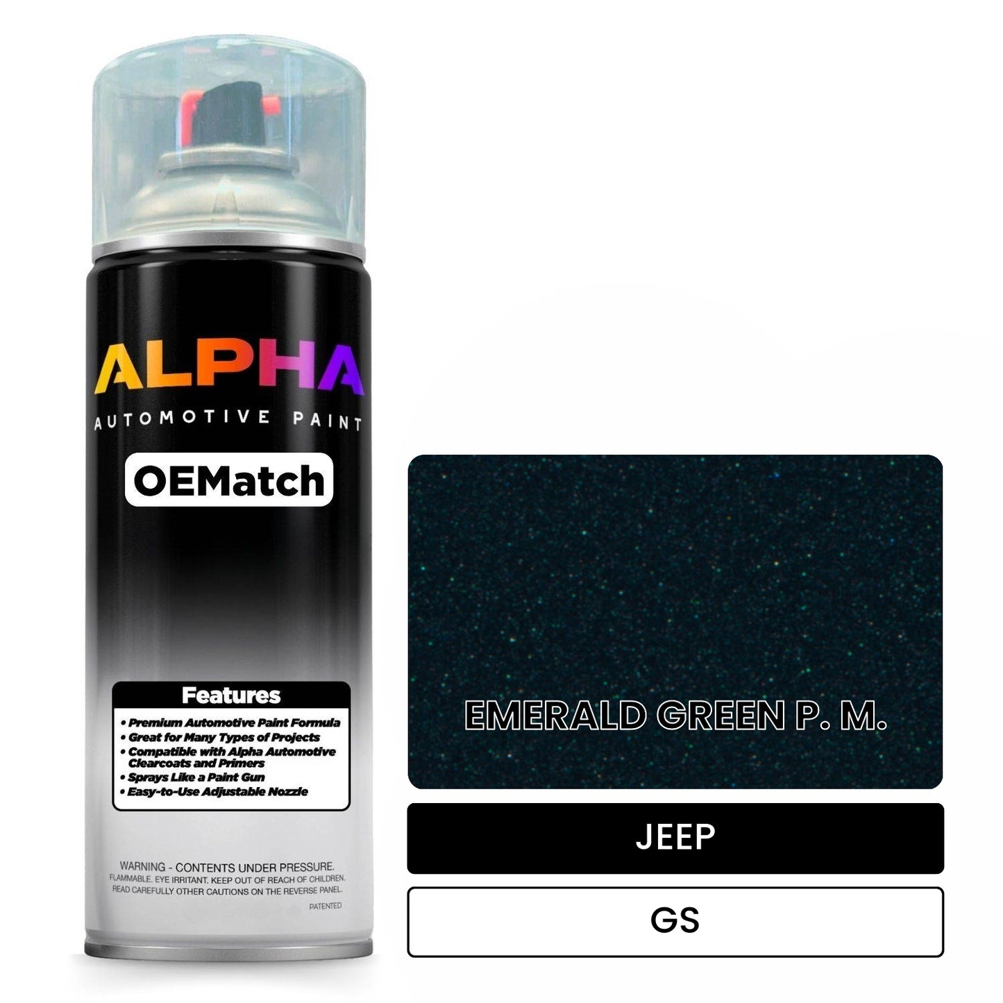 JEEP EMERALD GREEN P. M. GS OEMatch Spraycan
