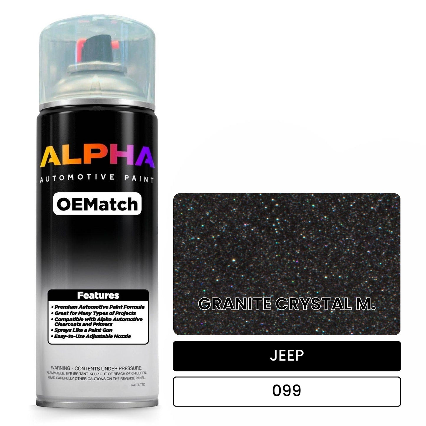 JEEP GRANITE CRYSTAL M. 099 OEMatch Spraycan