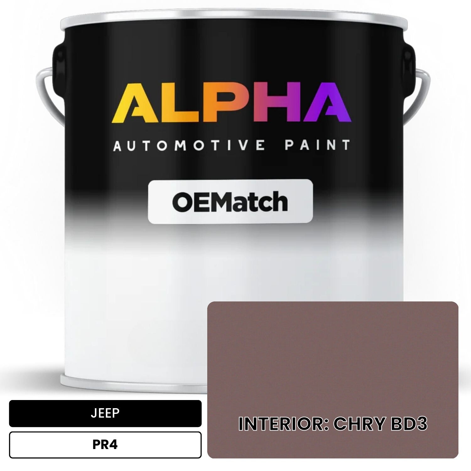 JEEP INTERIOR: CHRY BD3 PR4 OEMatch Basecoat