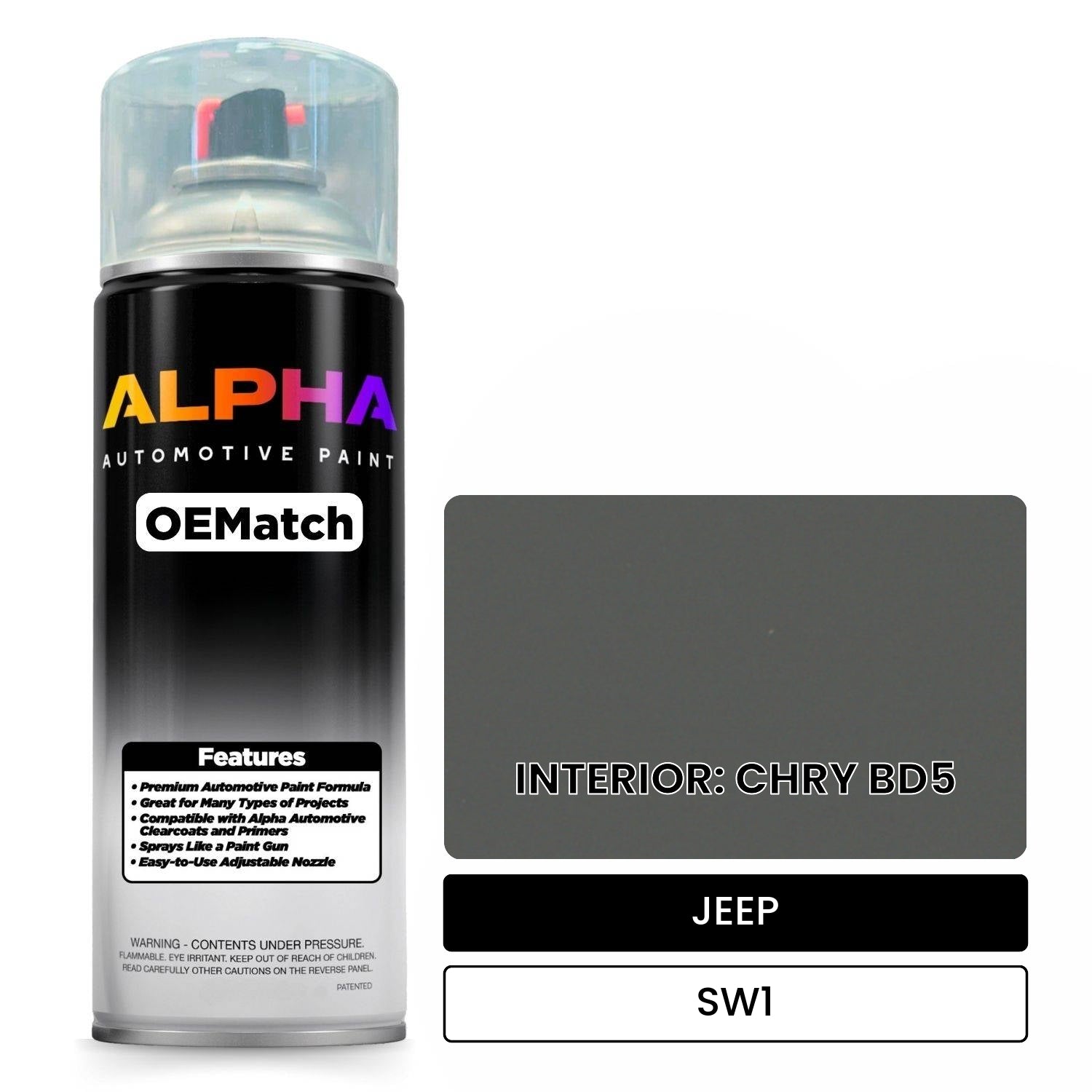 JEEP INTERIOR: CHRY BD5 SW1 OEMatch Spraycan