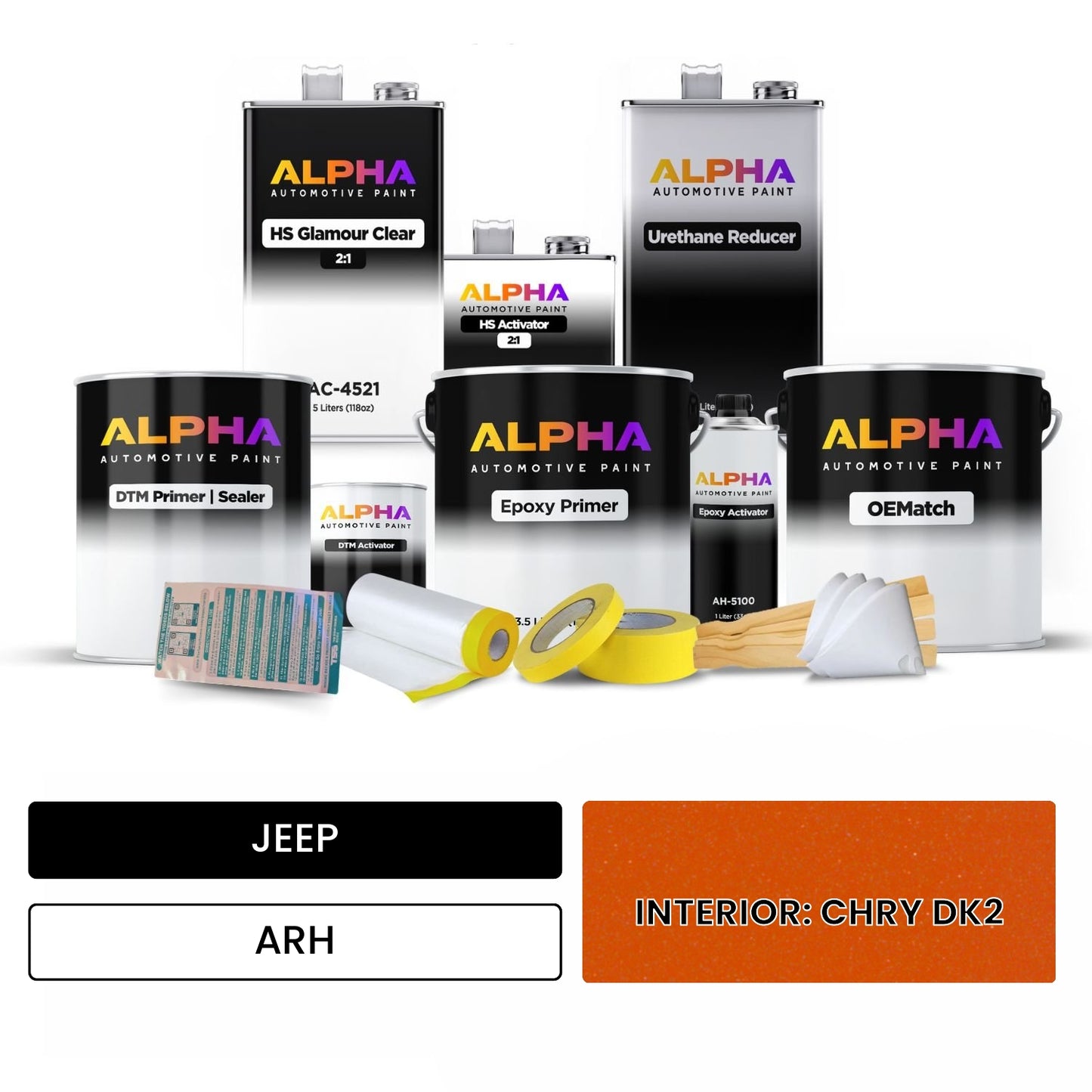 JEEP INTERIOR: CHRY DK2 ARH OEMatch Vehicle Paint Kit