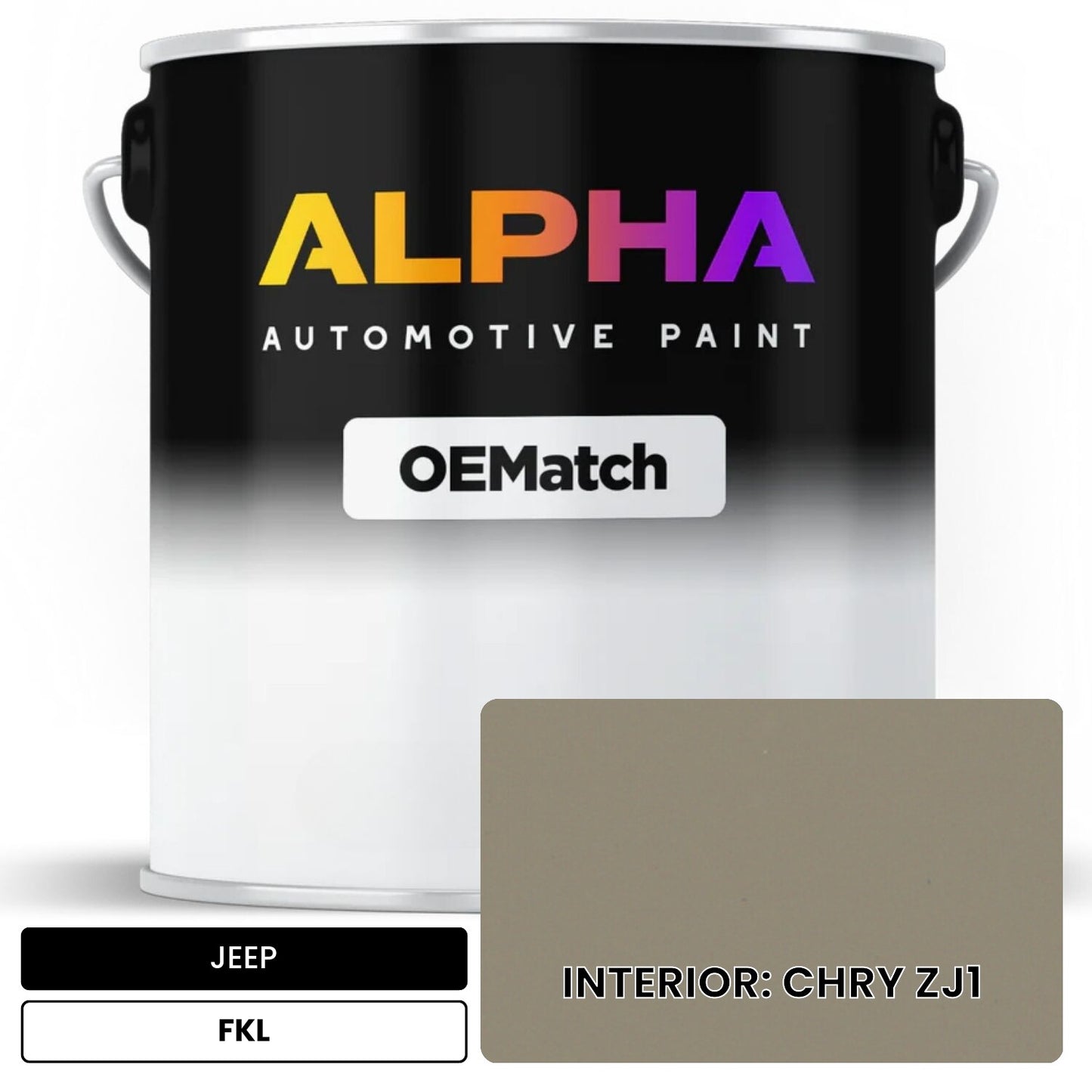 JEEP INTERIOR: CHRY ZJ1 FKL OEMatch Basecoat