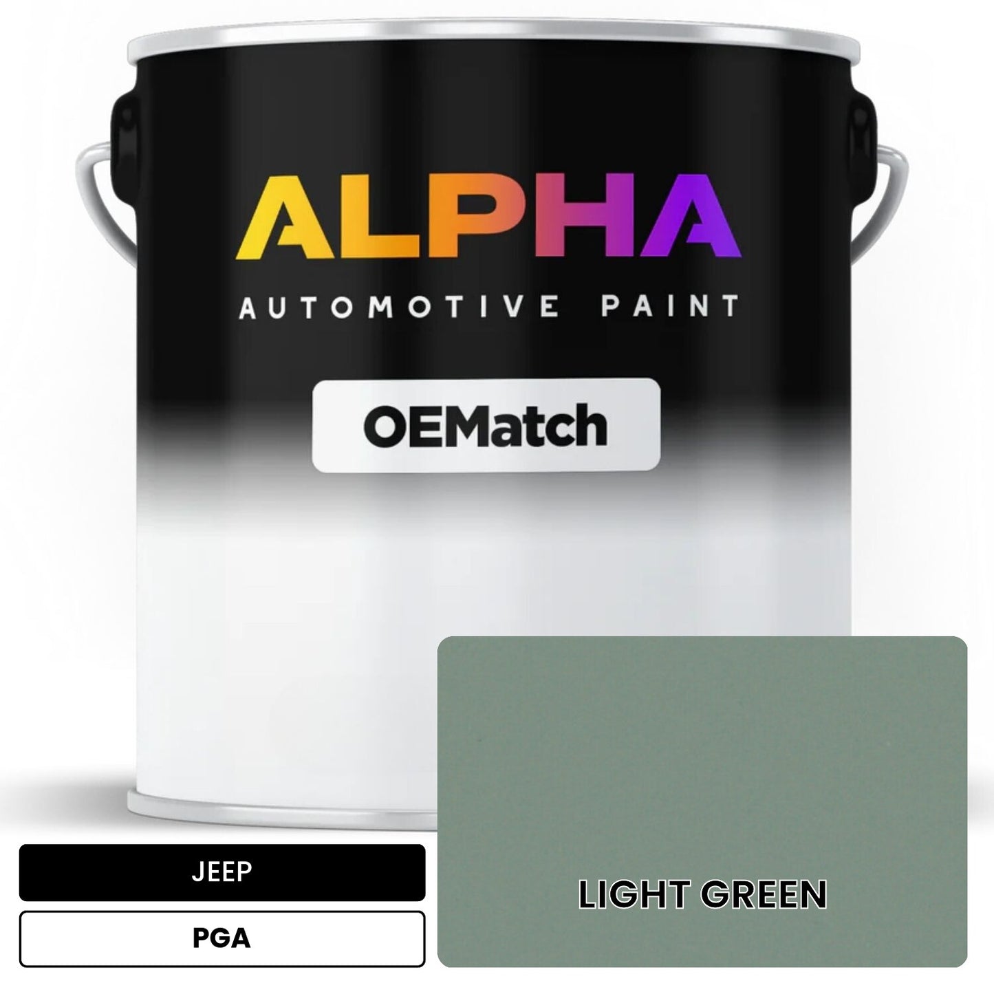 JEEP LIGHT GREEN PGA OEMatch Basecoat