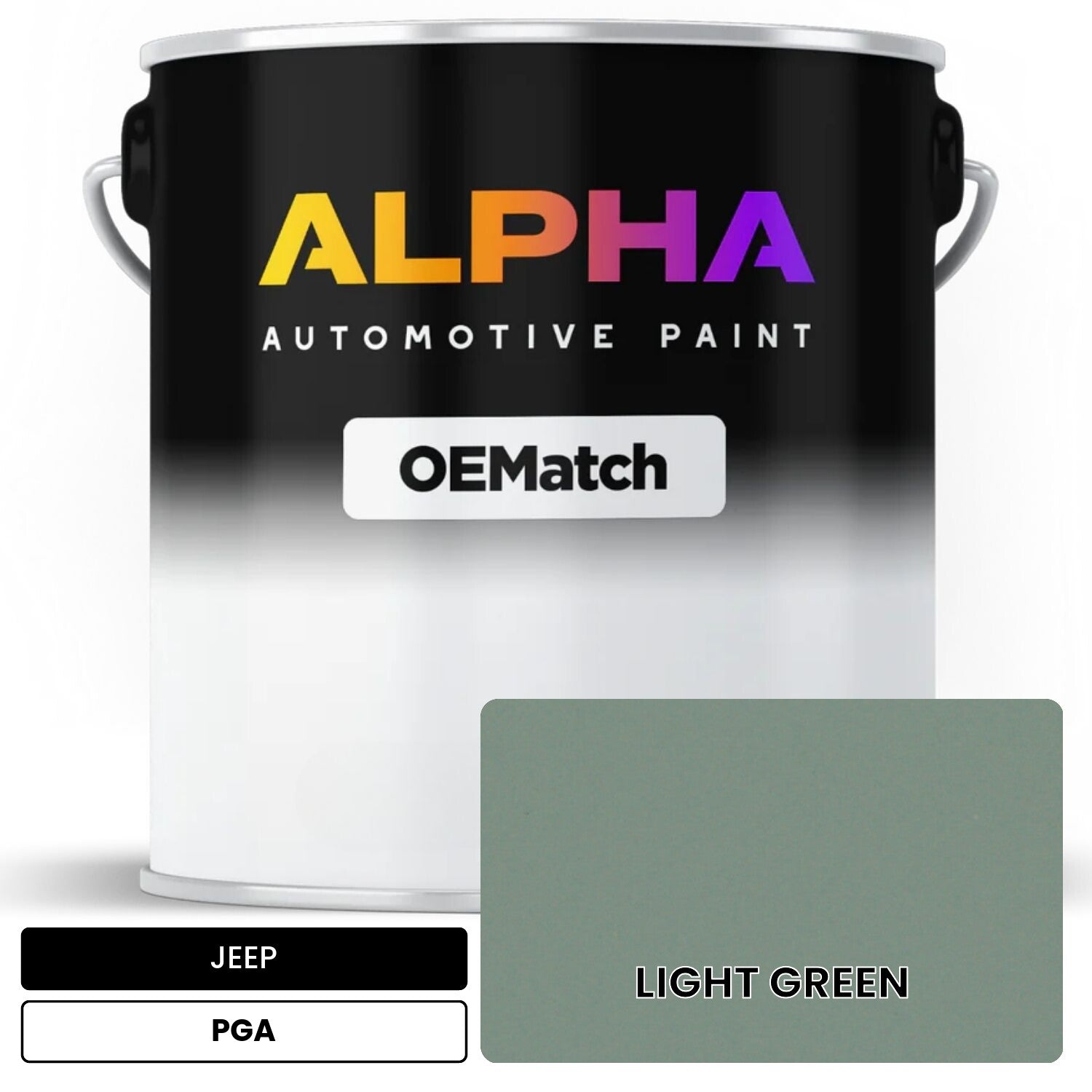 JEEP LIGHT GREEN PGA OEMatch Basecoat
