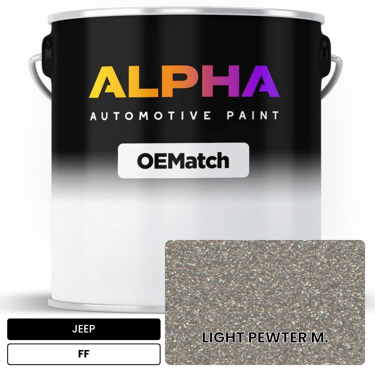 JEEP LIGHT PEWTER M. FF OEMatch Basecoat