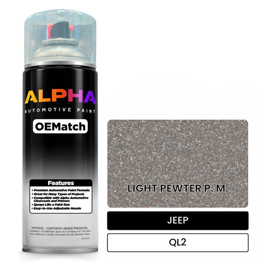 JEEP LIGHT PEWTER P. M. QL2 OEMatch Spraycan