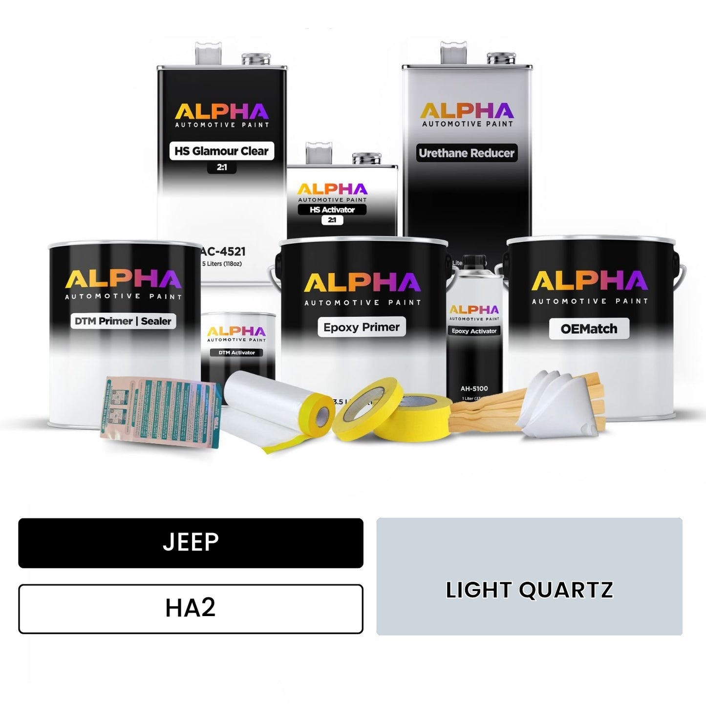 JEEP LIGHT QUARTZ HA2 OEMatch Vehicle Paint Kit