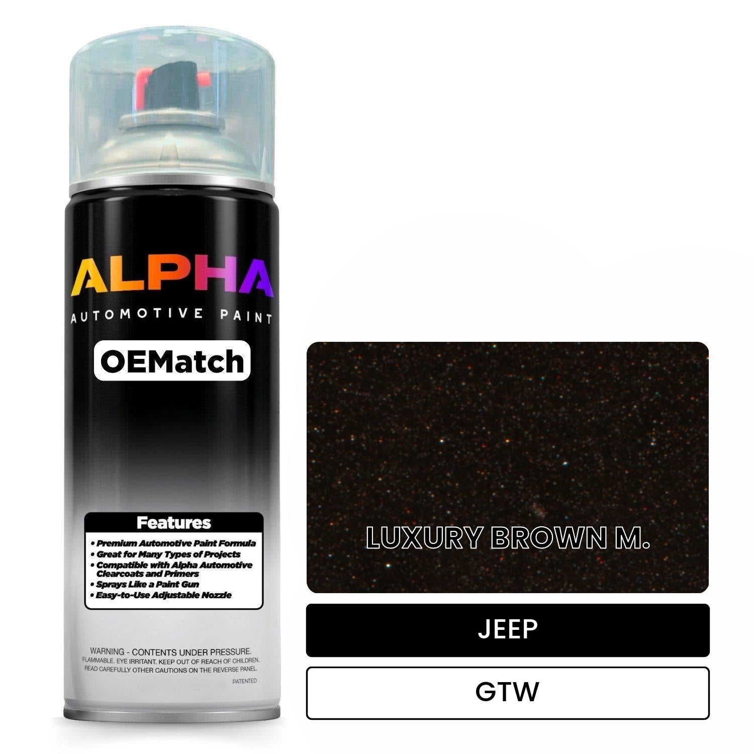 JEEP LUXURY BROWN M. GTW OEMatch Spraycan