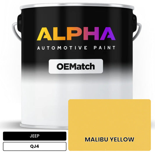 JEEP MALIBU YELLOW QJ4 OEMatch Basecoat