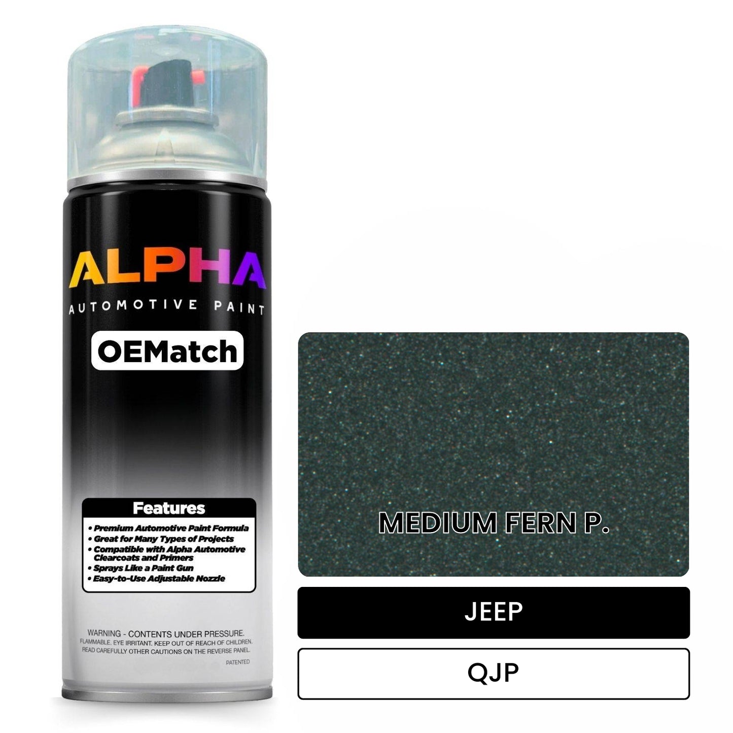 JEEP MEDIUM FERN P. QJP OEMatch Spraycan