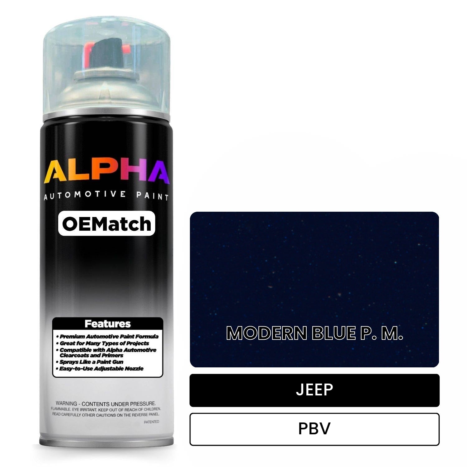 JEEP MODERN BLUE P. M. PBV OEMatch Spraycan