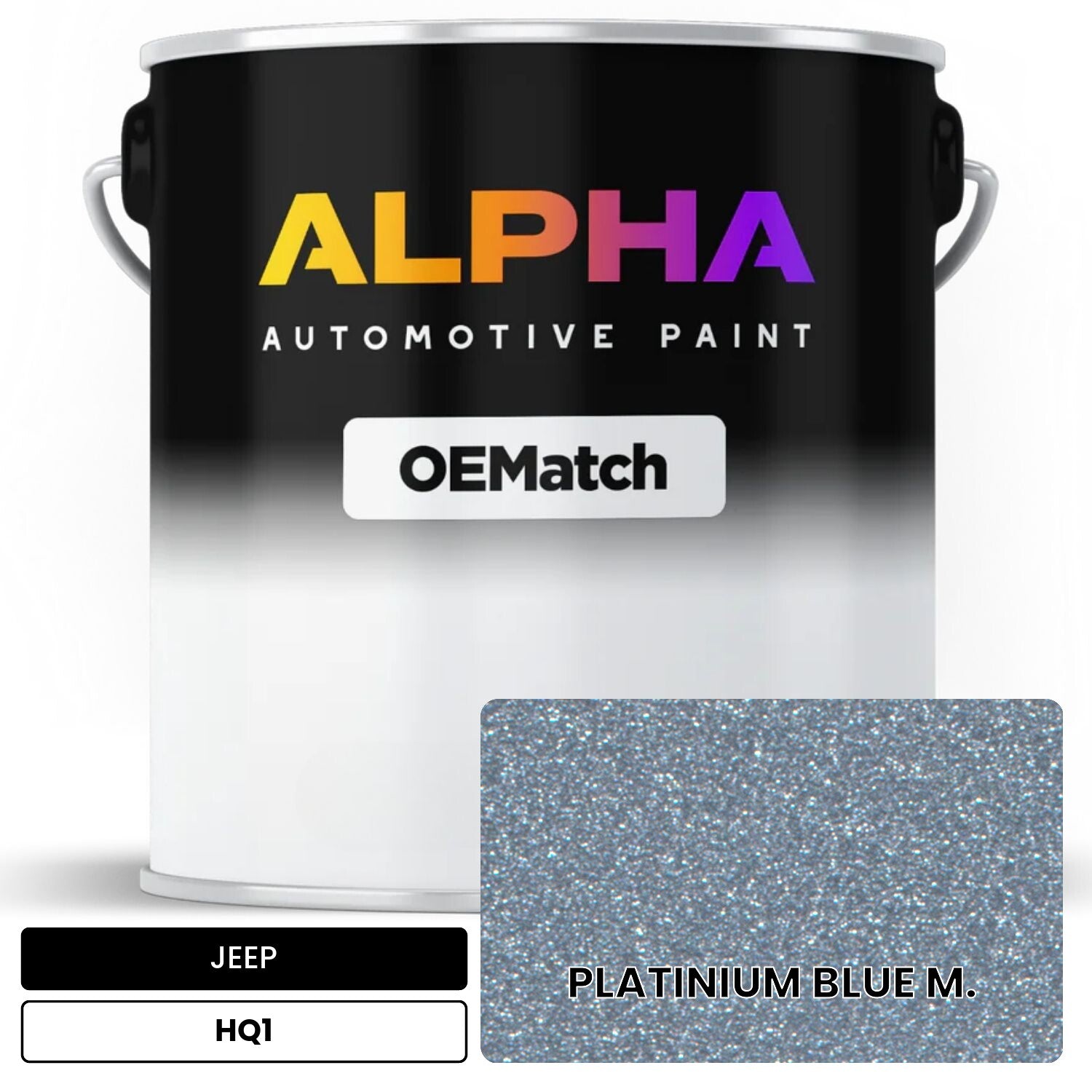 JEEP PLATINIUM BLUE M. HQ1 OEMatch Basecoat