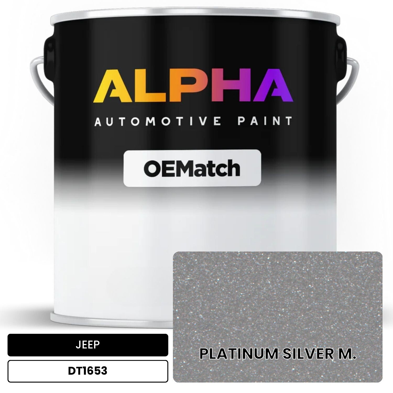 JEEP PLATINUM SILVER M. DT1653 OEMatch Basecoat