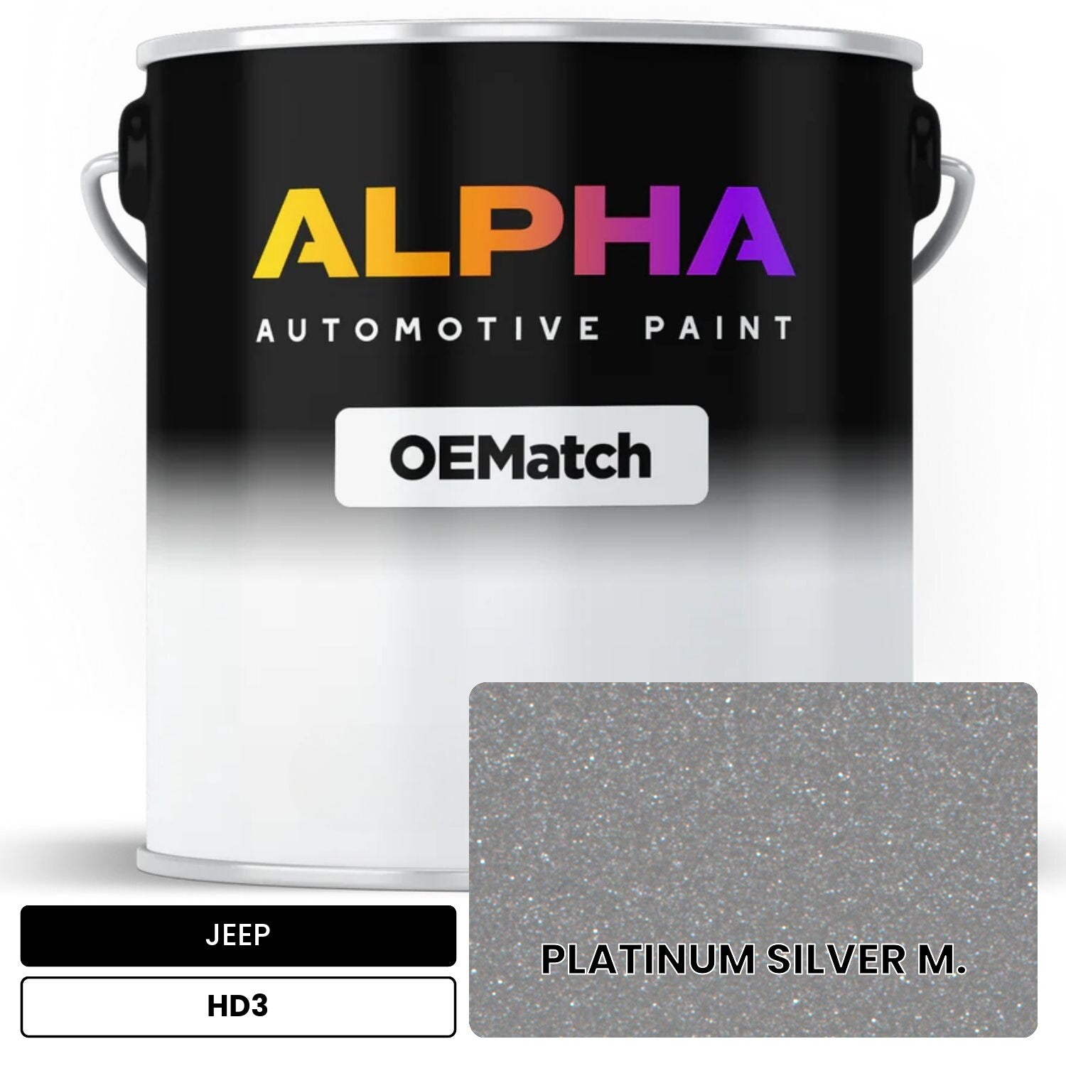 JEEP PLATINUM SILVER M. HD3 OEMatch Basecoat