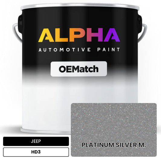 JEEP PLATINUM SILVER M. HD3 OEMatch Basecoat
