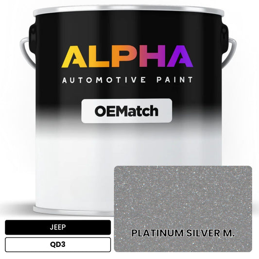 JEEP PLATINUM SILVER M. QD3 OEMatch Basecoat