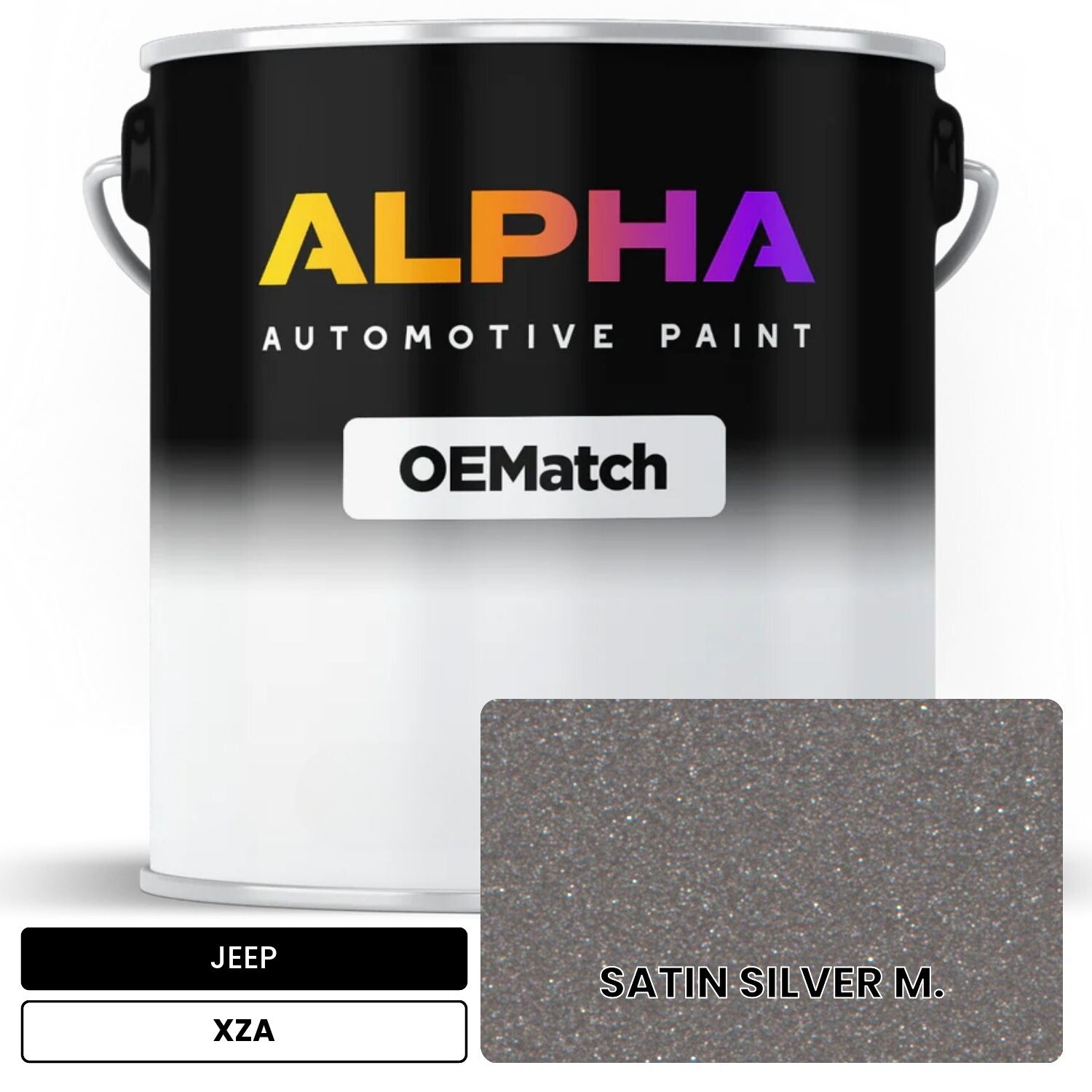 JEEP SATIN SILVER M. XZA OEMatch Basecoat
