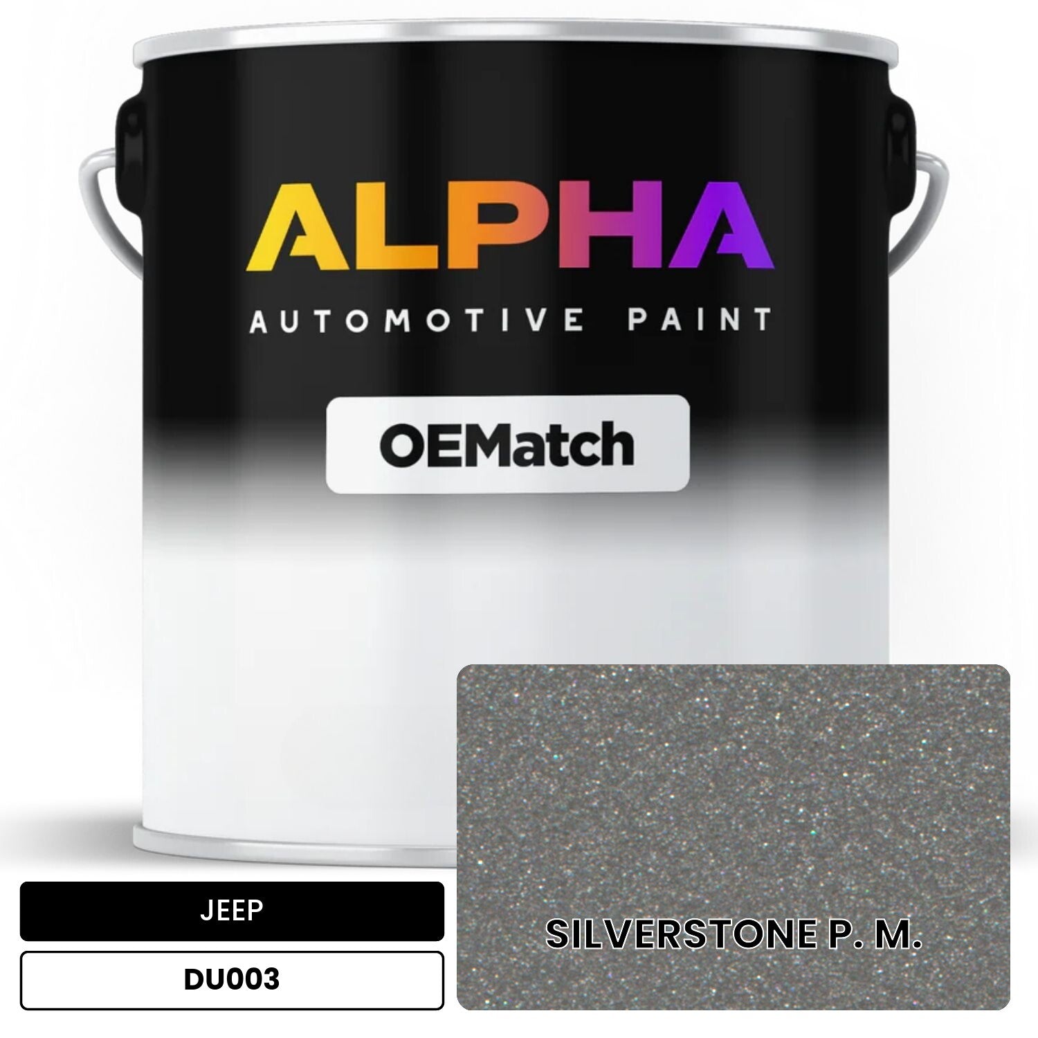 JEEP SILVERSTONE P. M. DU003 OEMatch Basecoat
