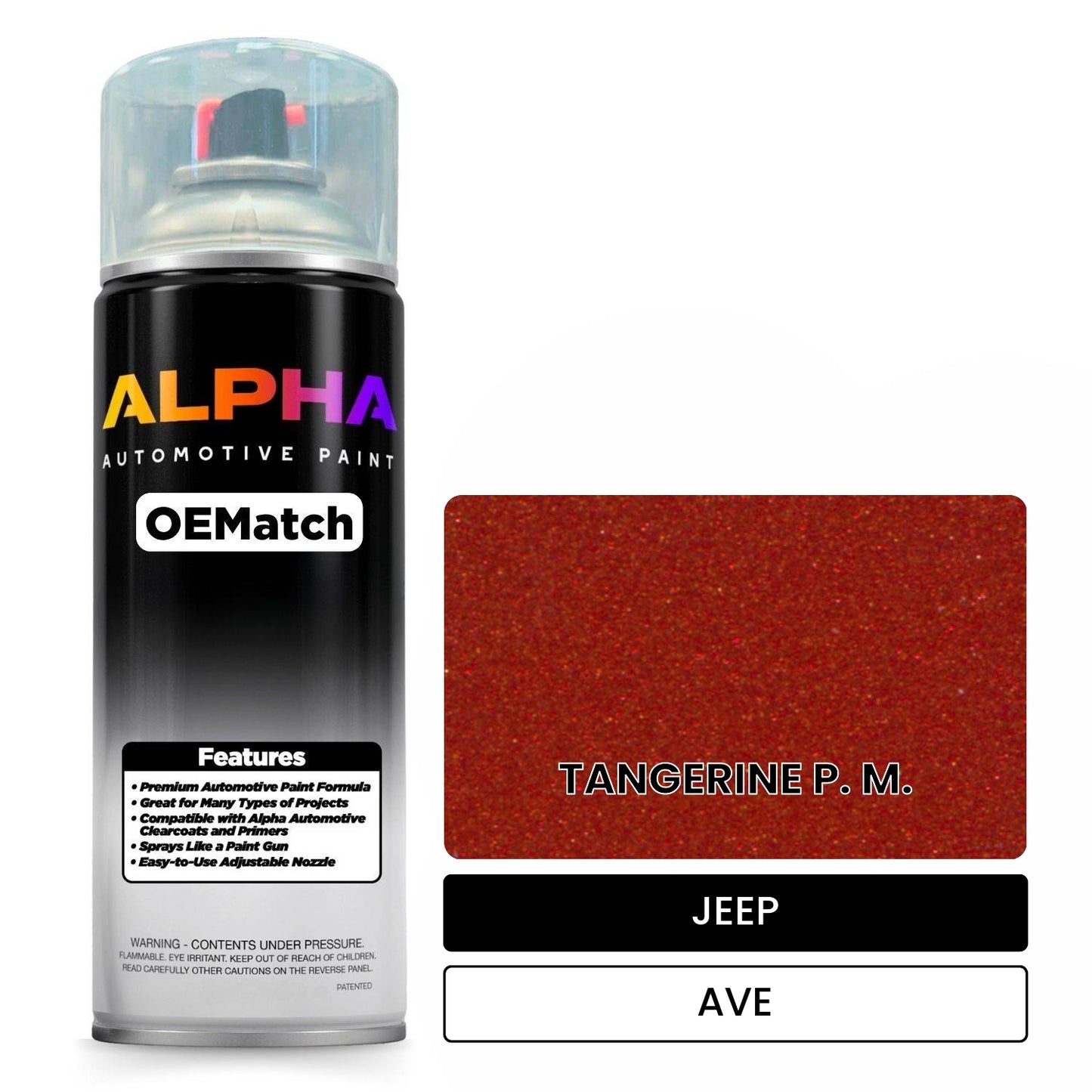 JEEP TANGERINE P. M. AVE OEMatch Spraycan