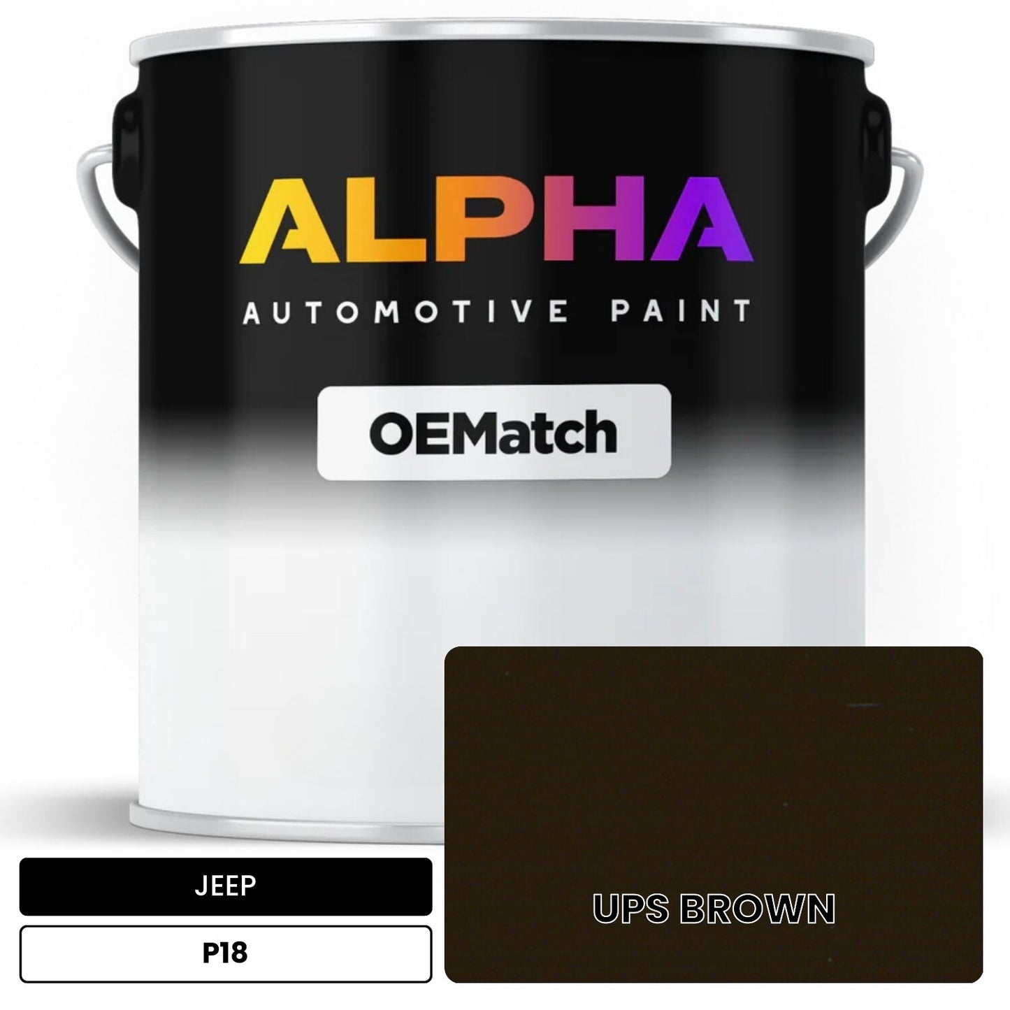 JEEP UPS BROWN P18 OEMatch Basecoat