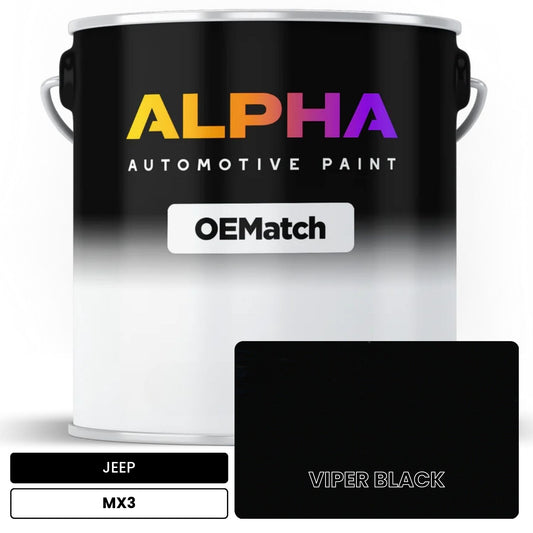 JEEP VIPER BLACK MX3 OEMatch Basecoat