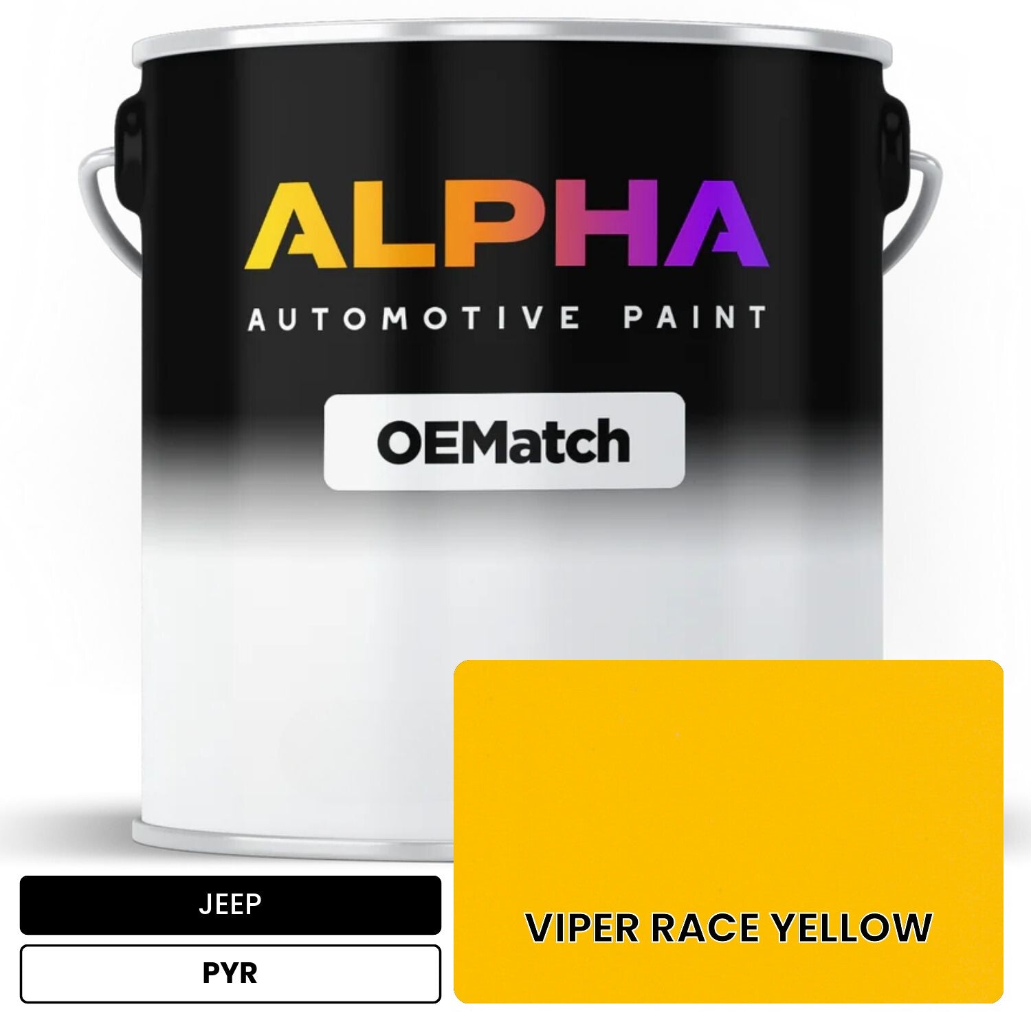 JEEP VIPER RACE YELLOW PYR OEMatch Basecoat